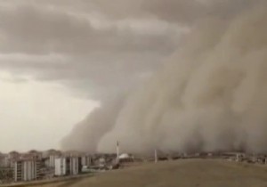 Ankara da Korkutan Kum Fırtınası